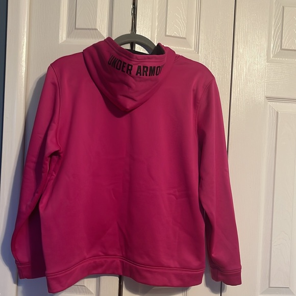 Under Armour kids dri-fit hoodie in magenta pink size youth XL - Picture 8 of 8